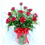 Red Rose in Vase