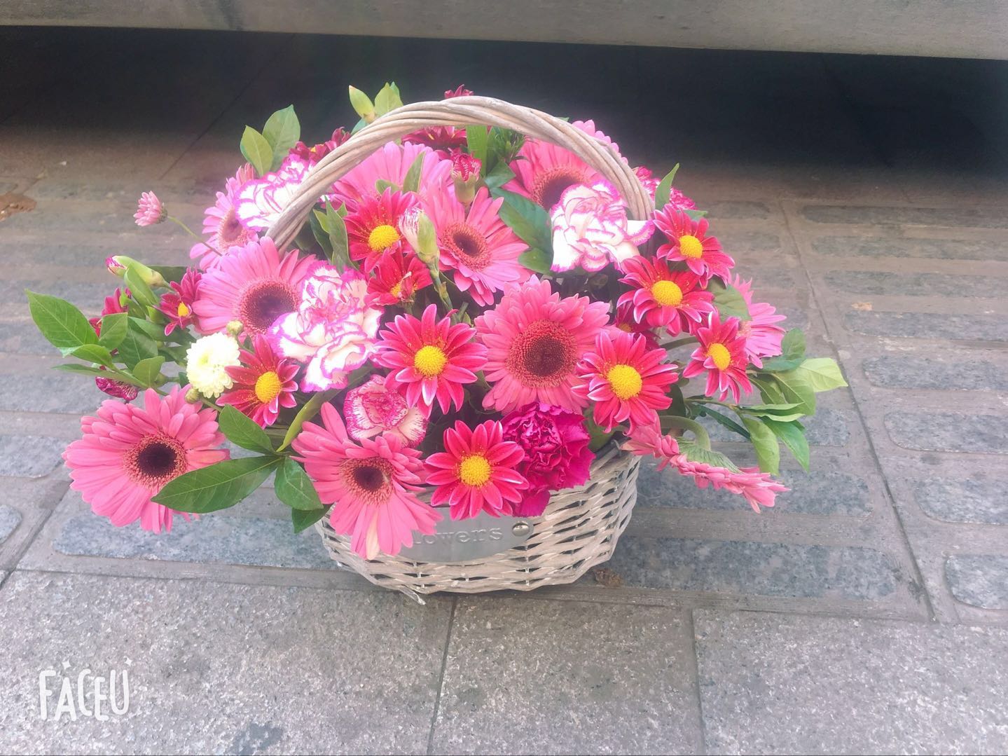 sunflowers basket